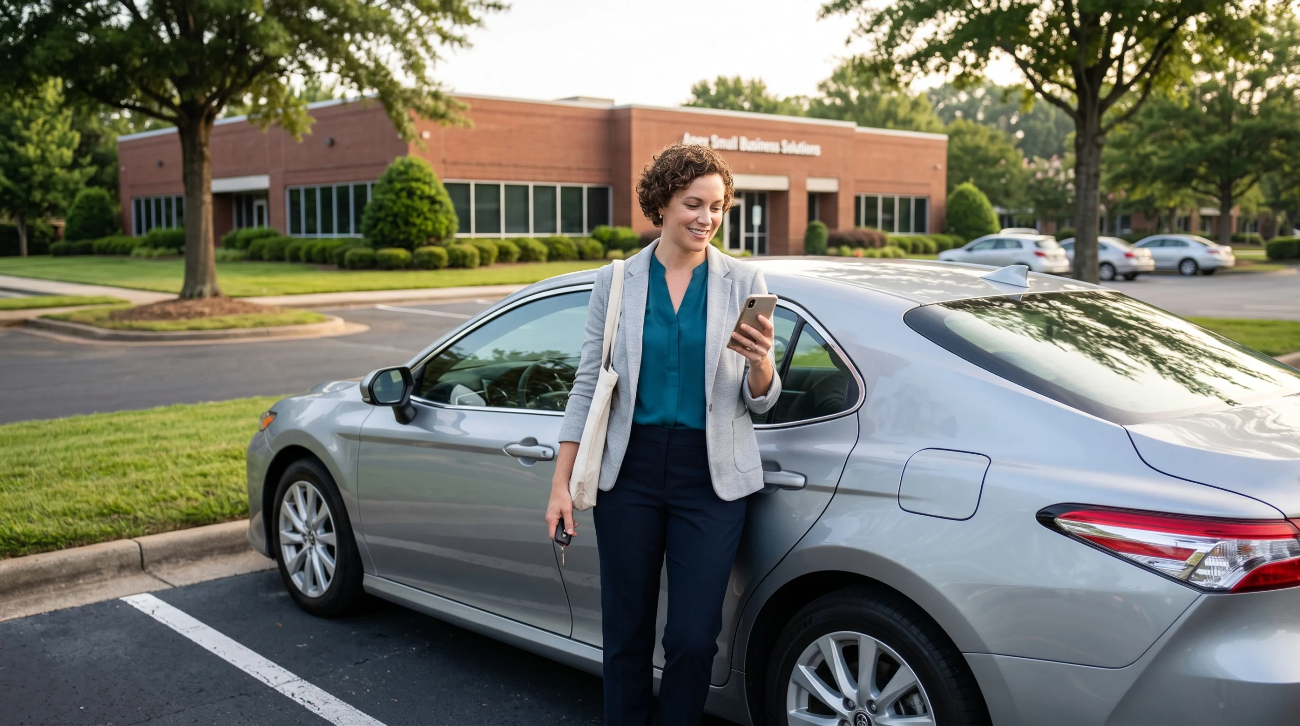 Employee using a personal vehicle for a work-related trip in North Carolina