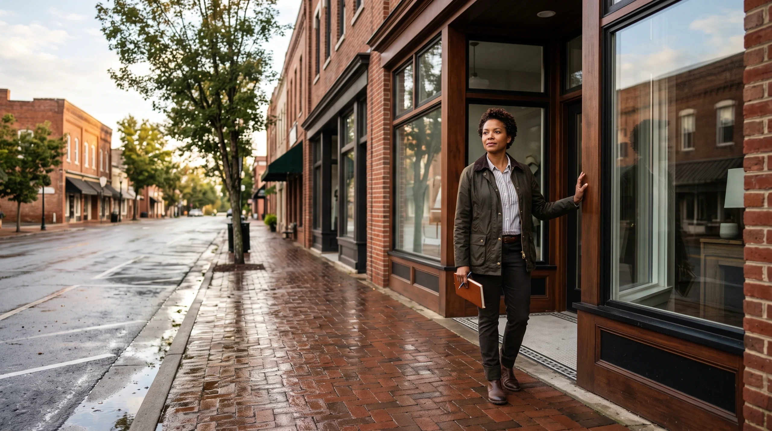 North Carolina business owner reviewing business interruption insurance after a covered property loss